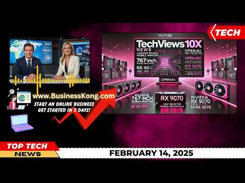 Top TECH News Of FEB 14, 2025: Giant LED Monitor, OpenAI&#039;s GPU, AMD vs. Nvidia | TechViews10X