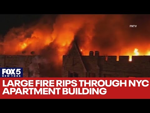 Large fire rips through NYC apartment building; multiple firefighters injured