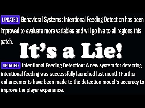 Riot&#039;s Improved Intentional Feeding Detection System is a Lie