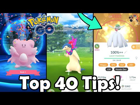 TOP 40 TIPS &amp; TRICKS For Pokémon GO! (2024) | Free To Play Guide For New/Returning Players