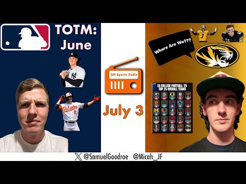 EACFB 25 Top 25 Teams Reaction | Our MLB Team of the Month | NBA/NHL Free Agency | SM July 3rd