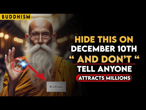 HIDE THIS in December Where NO ONE Can See It, your FINANCIAL problems will end | Buddhist Teachings