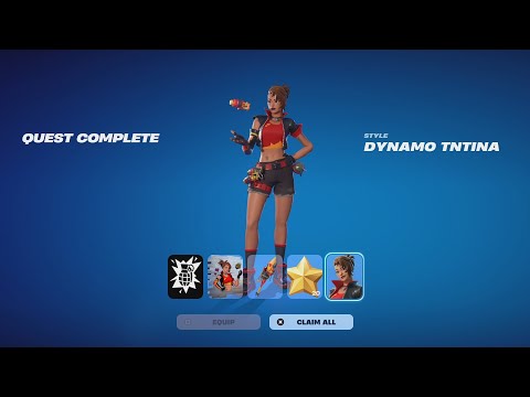 Unlock NOW 💥Dynamo TnTina💥 BATTLE PASS Skin In Fortnite, Here&#039;s How!!