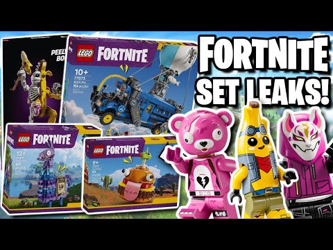 NEW Lego Fortnite Sets Leaked! (Battle Bus, Loot Llama &amp; MORE!)