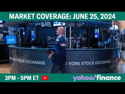 Stock market today: Nvidia rebound fuels Nasdaq rally as Dow falls 300 points | June 25, 2024