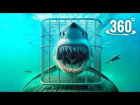 Thrilling 360° VR Experience: Surviving a Shark Attack in a Cage