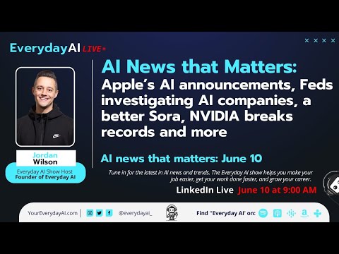 AI news that matters: Apple&#039;s new AI, NVIDIA breaks records, new OpenAI SORA competitor and more