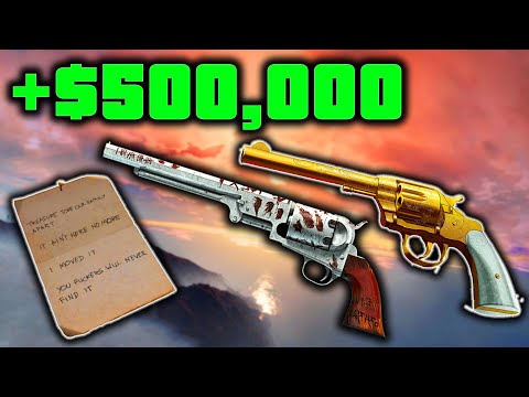 How To Unlock The Secret Golden Revolver &amp; Navy Revolver + $500,000 - GTA ONLINE Treasure Hunt