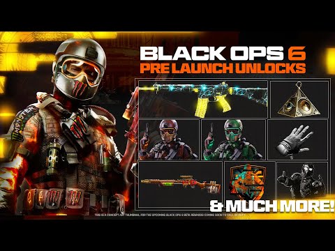 ALL NEW Black Ops 6 Pre Launch Rewards &amp; Unlocks! (Operators, Camos, Blueprints, VPN, &amp; MORE!)