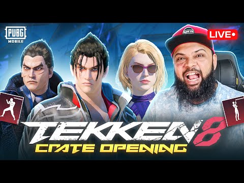 LIVE 🔥 Tekken 8 Prize Path Collaboration Crate Opening | PUBG Mobile Stream