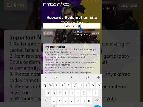 FREE FIRE REDEEM CODE FOR TODAY NOVEMBER 26 | FF REWARDS REDEEM CODE | FF REDEEM CODE TODAY