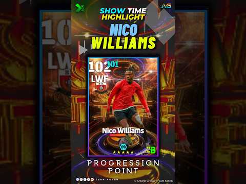 🔥🥵 Nico Williams Show Time Training Guide 💯 How to Train 102 Nico Williams eFootball 2024 🇪🇸