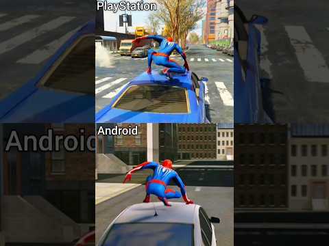 Marvel&#039;s Spider-Man PS5 vs Android | Car Chase