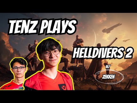 SEN TenZ plays HELLDIVERS 2 for the FIRST TIME w/ SEN Zekken, 39daph and supertf