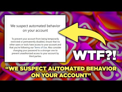 WE SUSPECT AUTOMATED BEHAVIOR ON YOUR ACCOUNT!