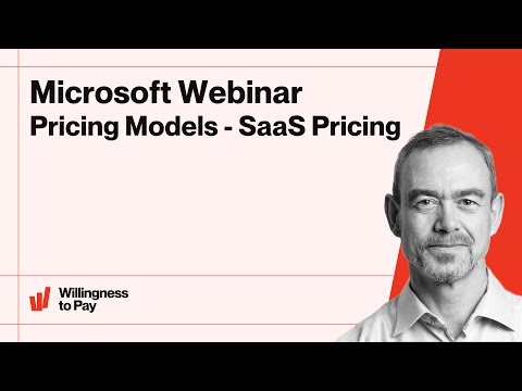 Microsoft Webinar Pricing Models - SaaS Pricing