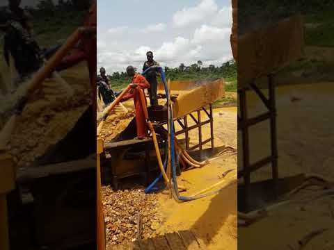 Gold mining in Africa 500 grams a day