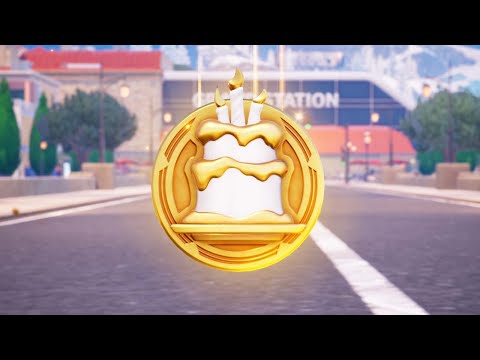 Travel Distance While Airborne With Balloons From Birthday Medallions - Fortnite Birthday Quests