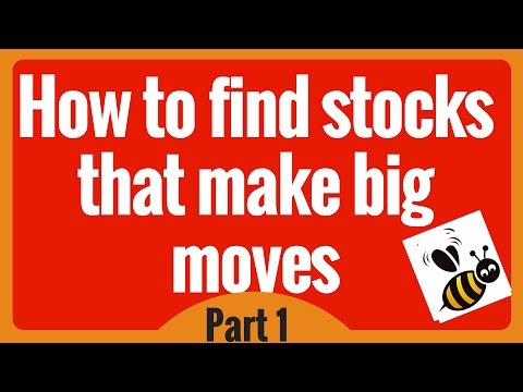 How to find stocks that make big moves Part 1