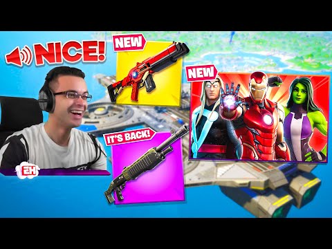 Nick Eh 30&#039;s FIRST REACTION to Fortnite Season 4! (Chapter 2)