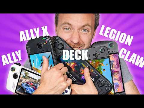 BEST Gaming Handheld in 2024!? [Steam Deck OLED | Ally X | Legion Go | Claw]