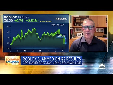 Roblox CEO Dave Baszucki on Q2 results: We&#039;re showing continuing, accelerating growth