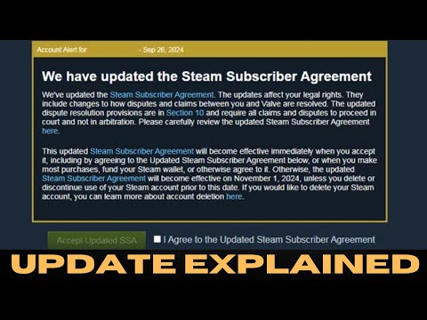 Steam Subscriber Agreement Update (Lawyer Explains)