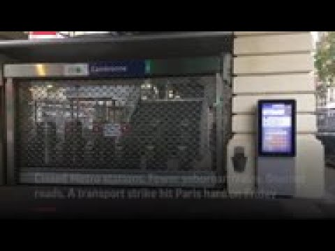 Paris hit with massive public transport strike