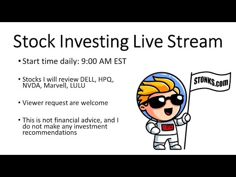 Stock Investing Live Stream for August 30th