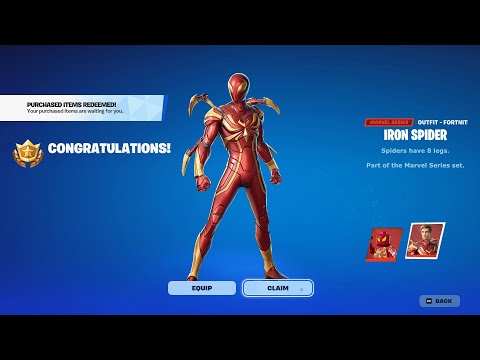 how to get the Iron Spider skin in fortnite