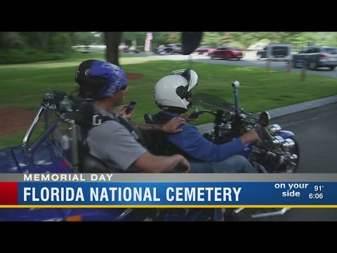 Tampa motorcycle club honors veteran with ride to National Cemetery for Memorial Day ceremony