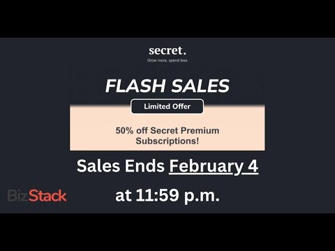 Unlock Massive Growth with Secret&#039;s 50% Discount - Premium Plans for Startups!