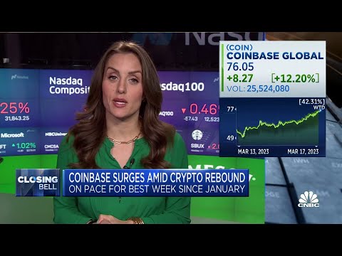 Coinbase shares surge on report of overseas crypto exchange