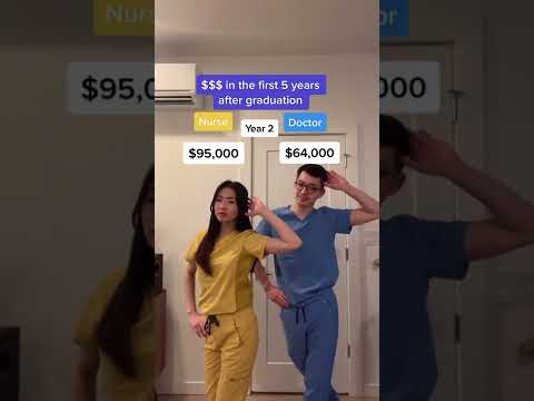 DOCTOR vs. NURSE: $ OVER 5 YEARS #shorts