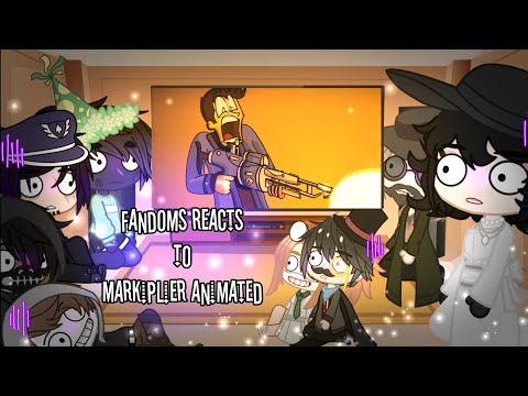 My Favorite Fandoms react to Re2 Markiplier Animated| Gacha Club