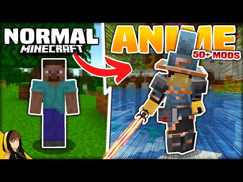 Turning MINECRAFT into an ANIME / RPG with CRAZY MODS?!? [+Download]