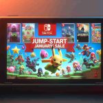 Zniżki na gry w promocji „Jump-Start January Sale“ na konsoli Nintendo Switch