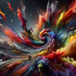 Dimensional Slaughter: A Chaotic Dance of Color and Carnage