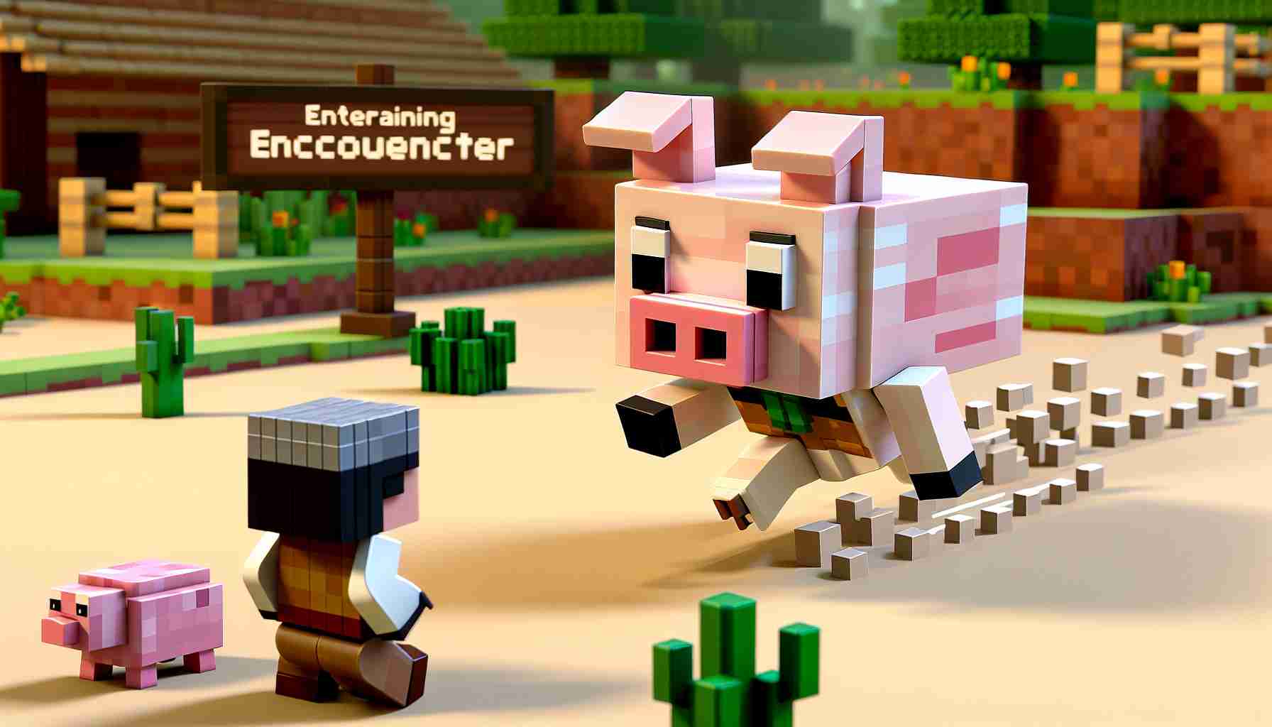 Piglin chase in Minecraft: A hilarious encounter