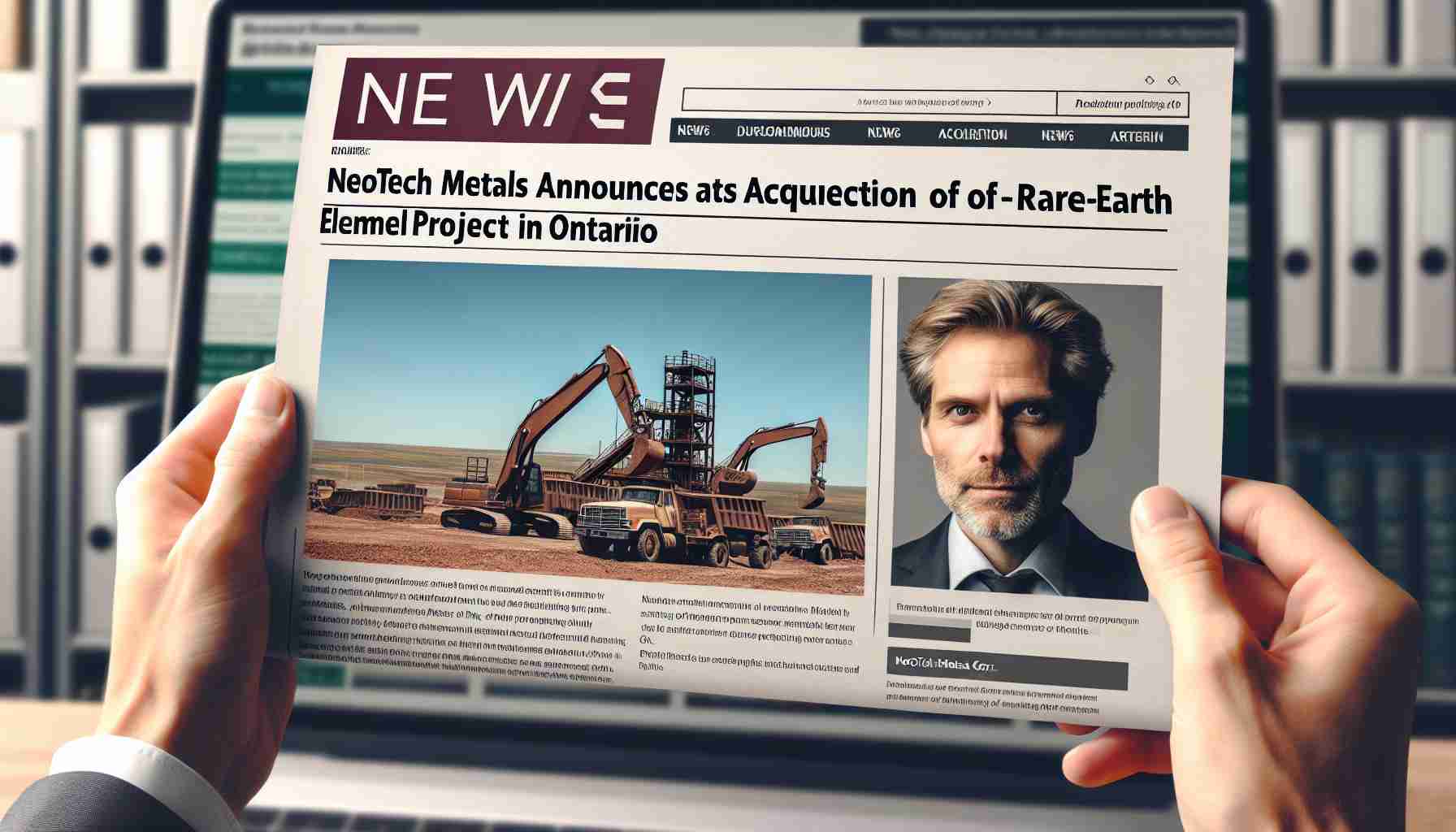 Neotech Metals Corp. Announces Acquisition of Rare-Earth Element Project in Ontario