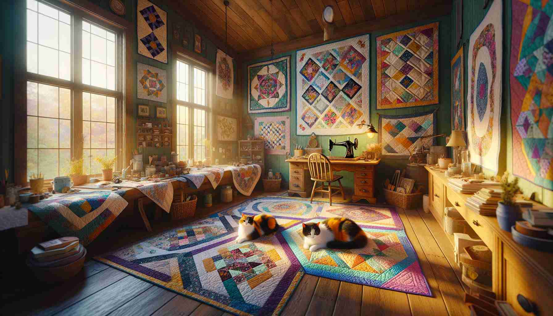 Quilts and Cats of Calico: An Oasis of Creativity and Companionship