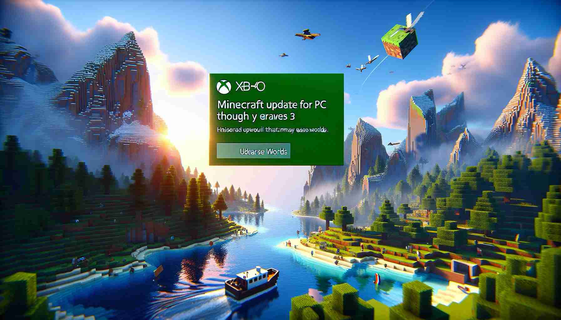 Uwaga! Aktualizacja dla Minecraft na PC przez oficjalną aplikację Xbox może usunąć światy