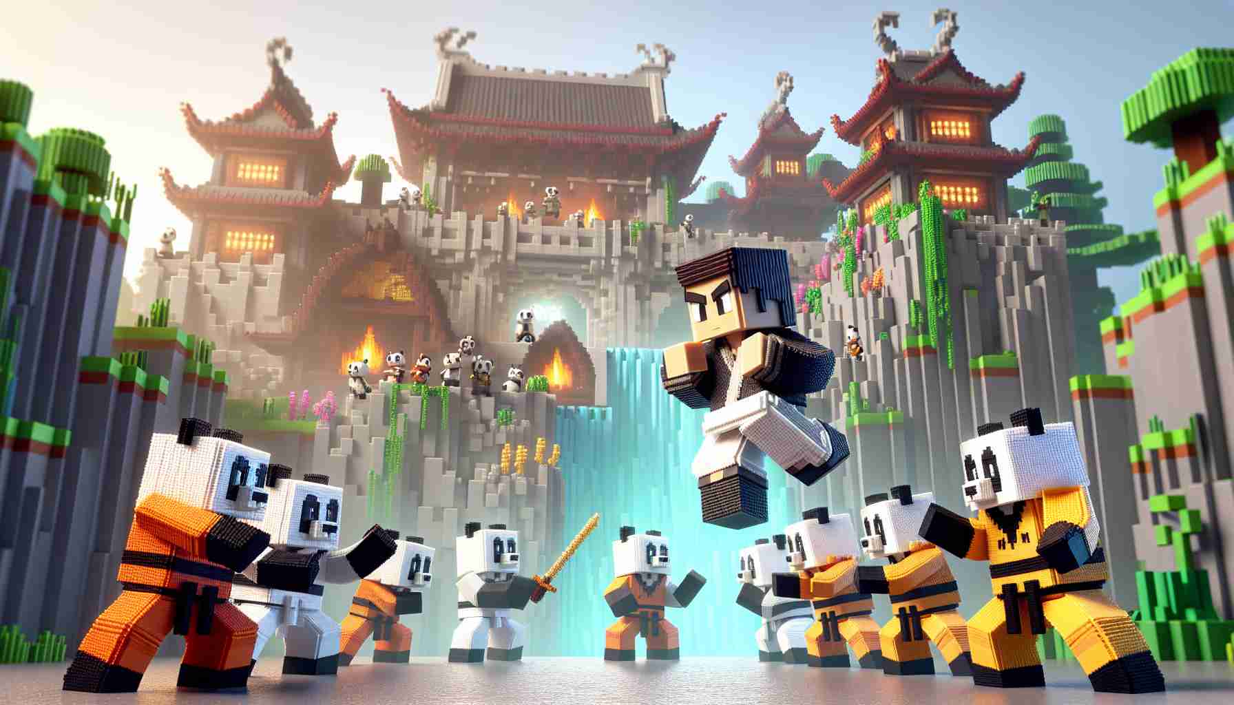 Wyzwanie bossów w DLC Minecraft X Kung Fu Panda