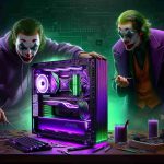 Stephen Wells Creates Stunning Joker Gaming PC with Custom Purple and Green Theme