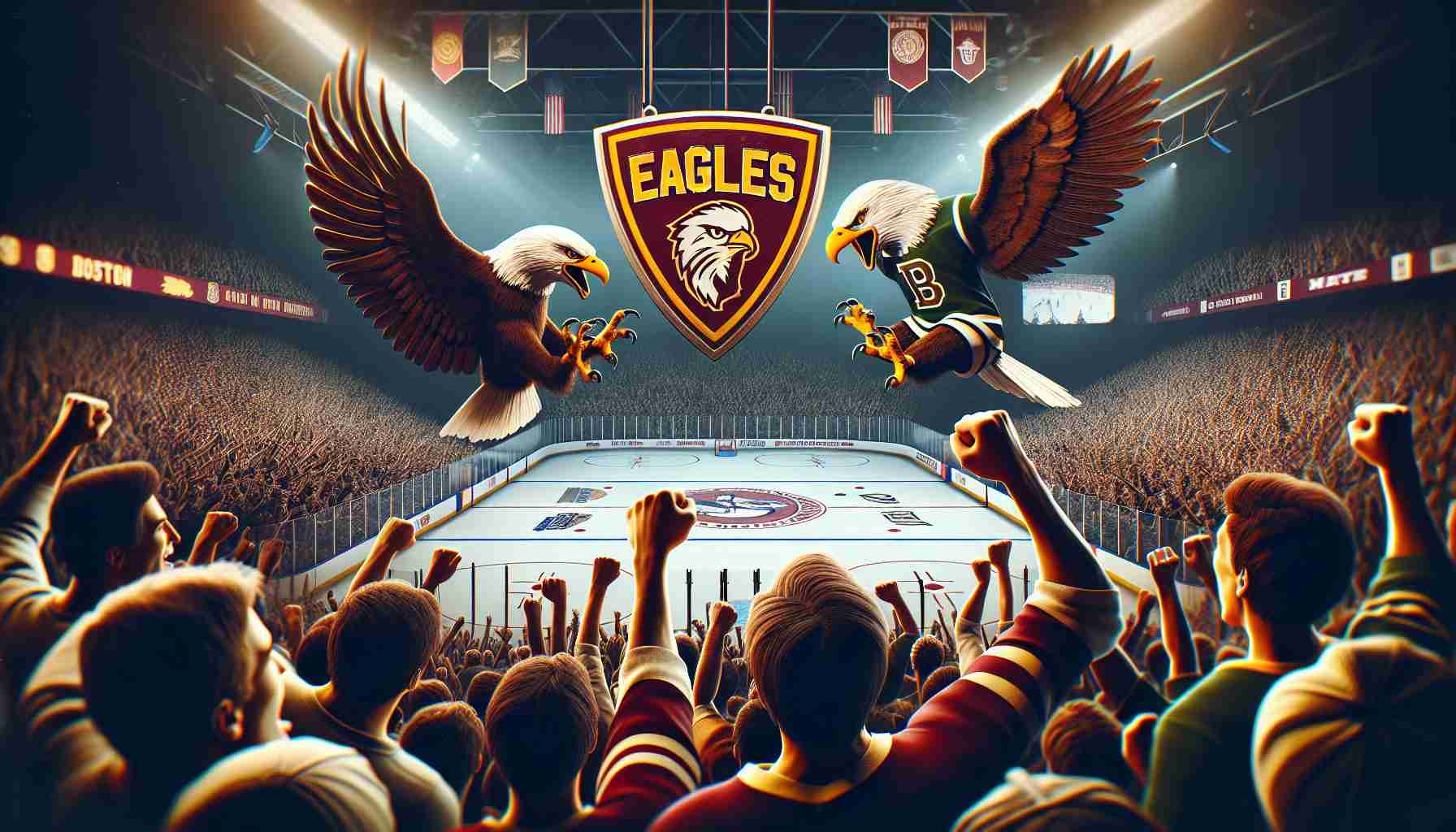 Boston College Eagles Clash with Boston University in Thrilling Beanpot Championship!